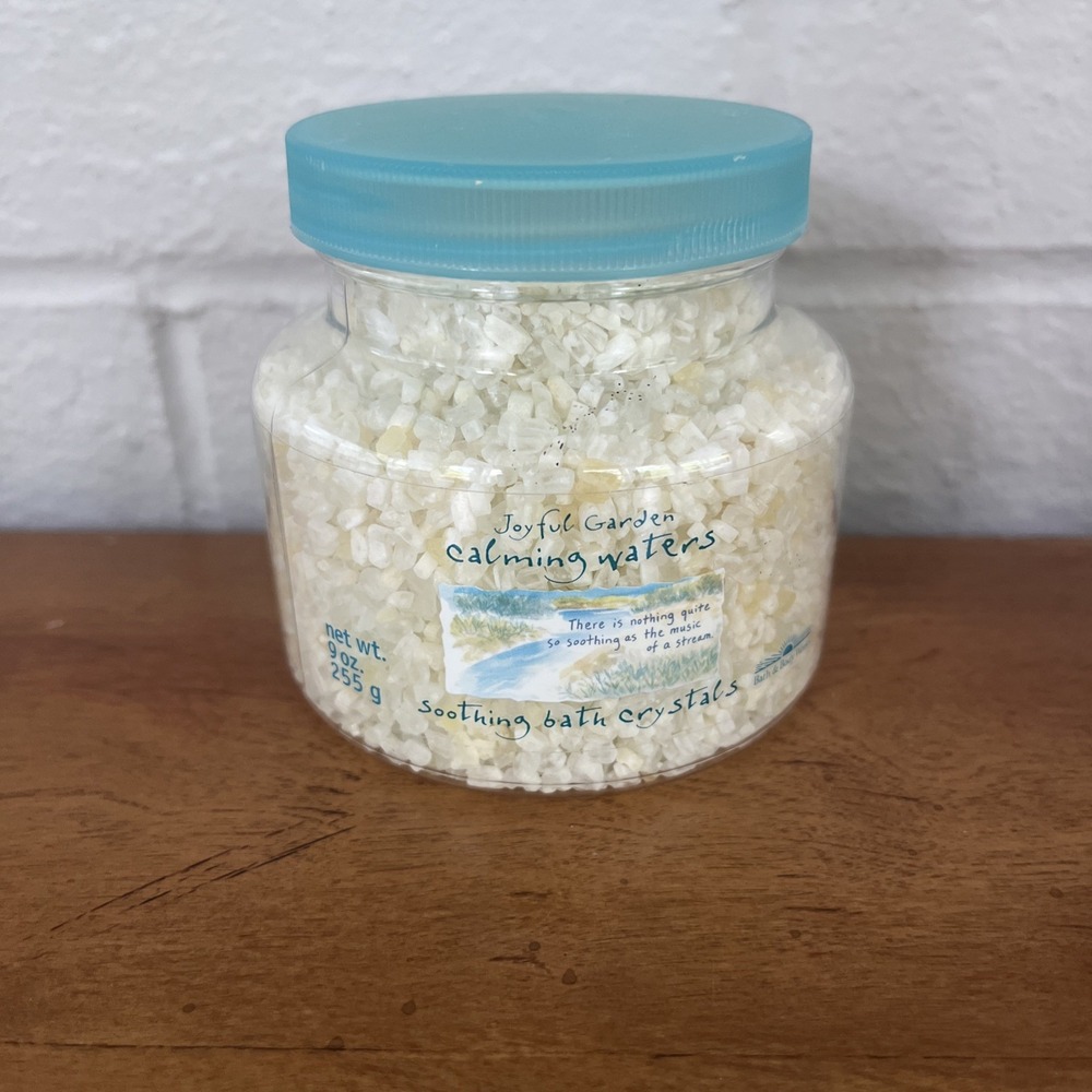 BATH & BODY WORKS JOYFUL GARDEN CALMING WATERS Bath Crystals